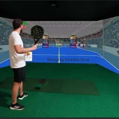 Interactive Indoor Fiberglass Metal Plastic Padel and Tennis Simulator Games From Trusted Supplier
