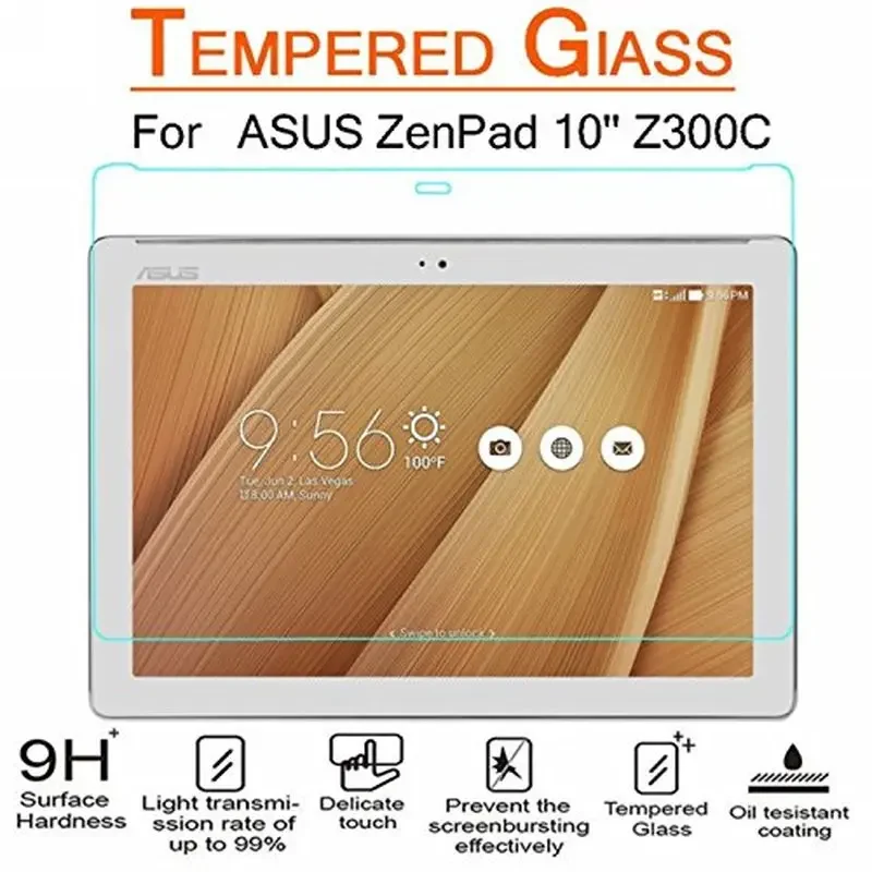 

Screen Protector Tempered Glass for ASUS ZenPad Z300 Z300CX Z300CG Z300CL Z301M Z301MFL P023 P00C P01A P00L Tablet Screen Guard