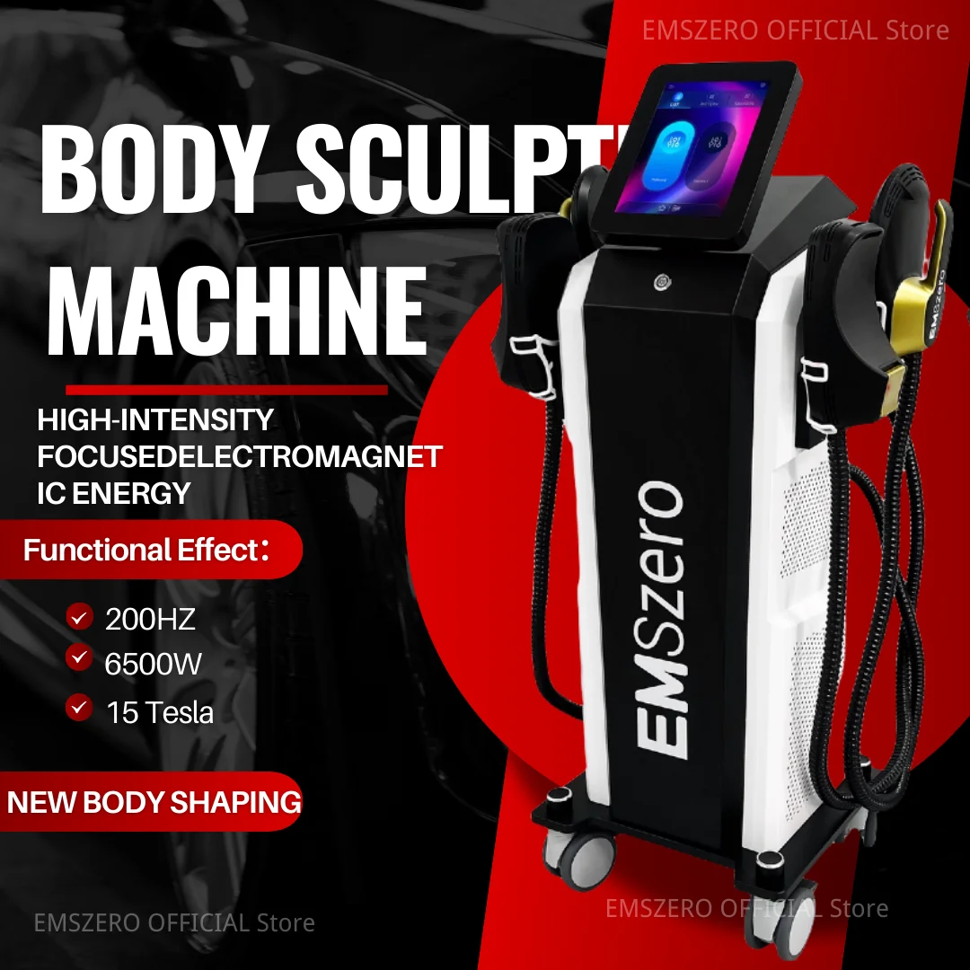 EMSzero RF Machines 6500w EMS Body Slimming Nova Fat Burning Muscle Sculpt Electromagnetic Stimulate Buttock Toning