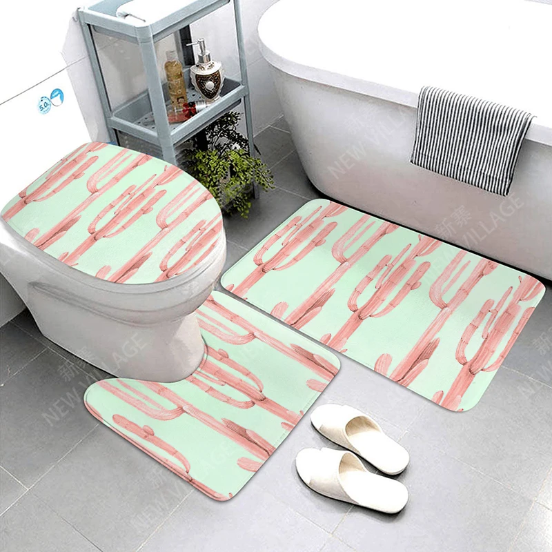 Anti-slip Bath Mat Bathroom Small Rug Shower Mat Decorative Absorbent Foot Mat Entrance Bathtub toilet rug Morandi Nordic letter