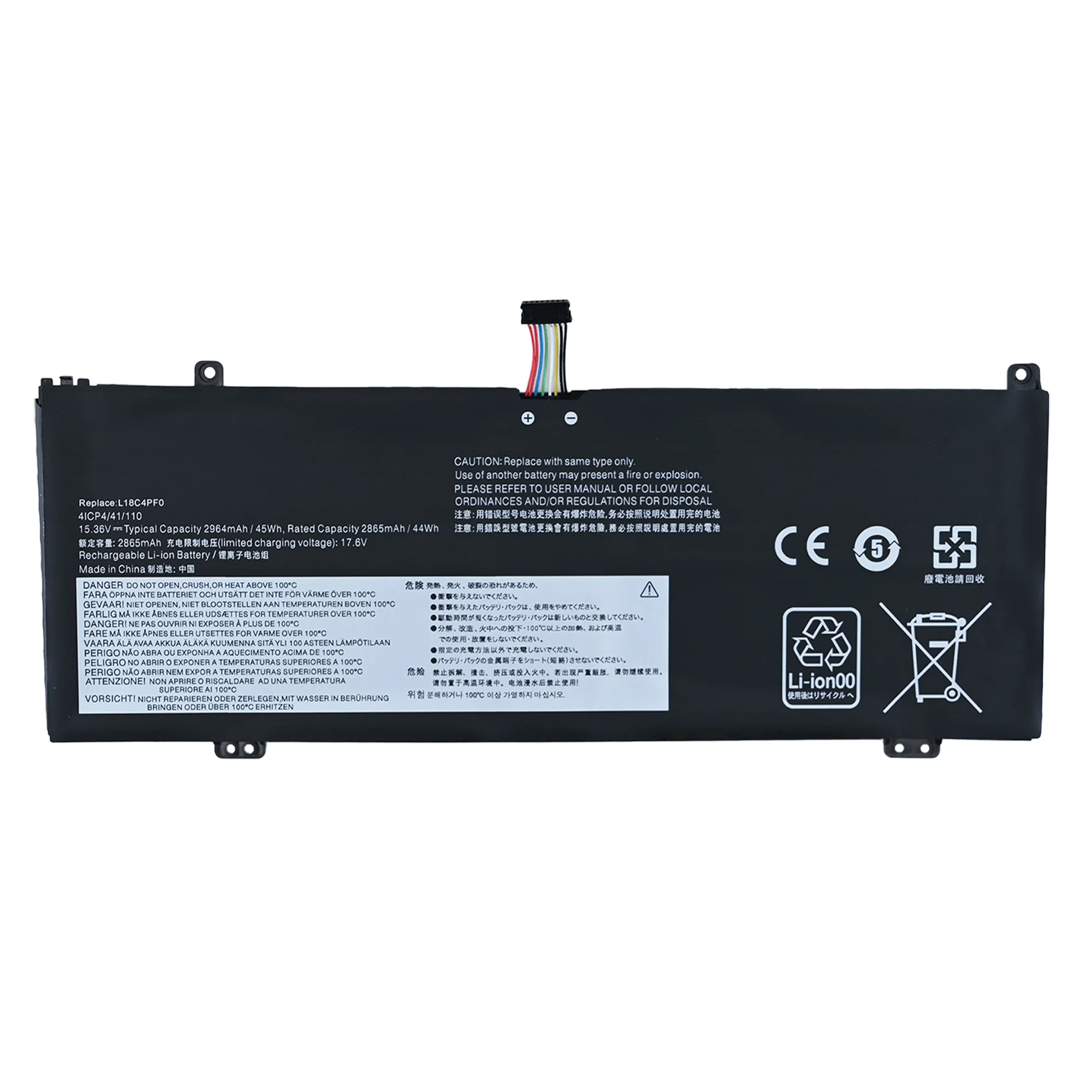 

Аккумулятор для ноутбуков Lenovo ThinkBook 13s, 14s, 13s-IWL, 13s-20R90071GE, 14s-IWL, 14s-20rm0009us (модели L18C4PF0, L18M4PF0, L18D4PF0)