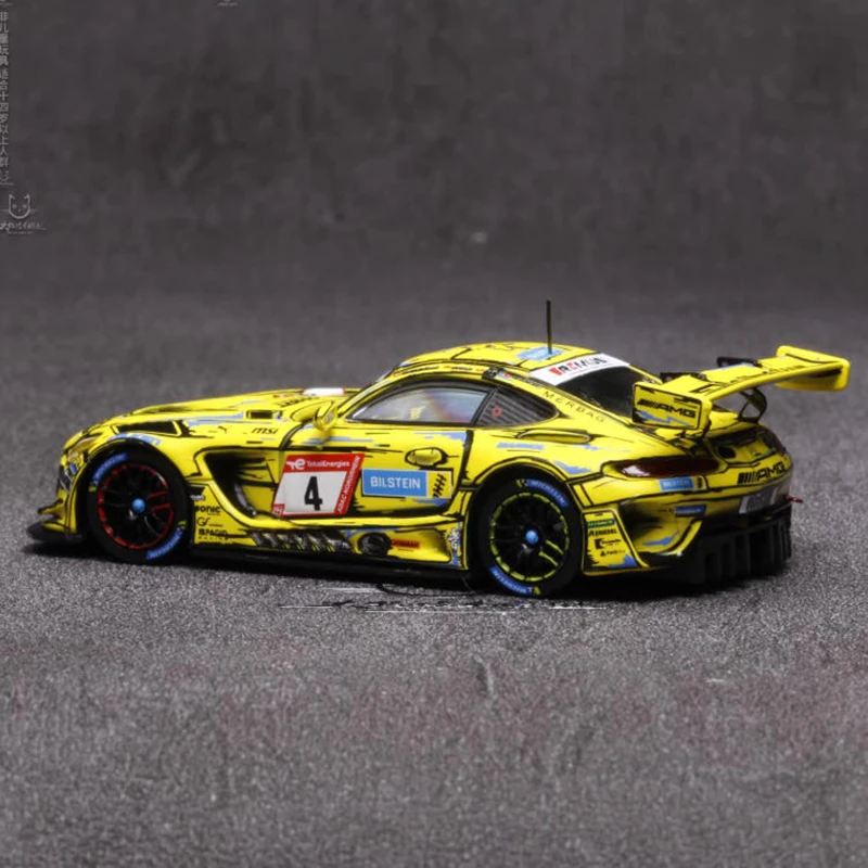 

TW 1/64 AMG GT3 Nurburgring 24h 2023 Sketch Doodle Alloy Car Model Static Collection Decorated Holiday Gifts Toys