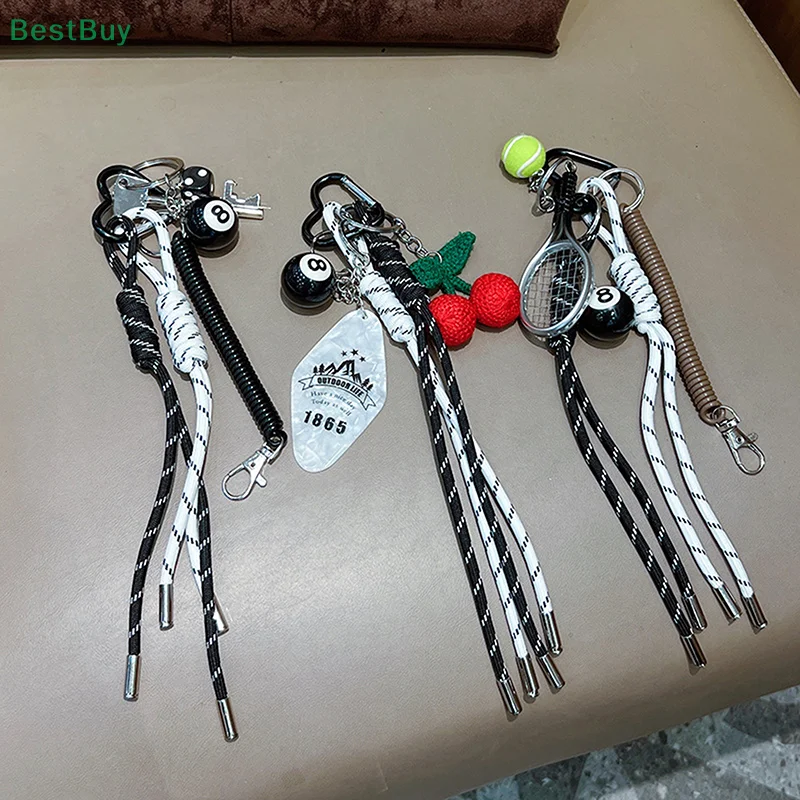 

Креативная плетеная веревка, сумка для бильярда, сумка, очаровательный брелок, ручная плетеная веревка, баскетбольная камера, сделай сам, женская сумка, аксессуары, подарок