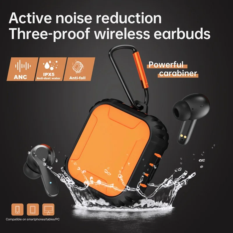 TWS-наушники KINGSTAR ANC с поддержкой Bluetooth 5,0 и микрофоном