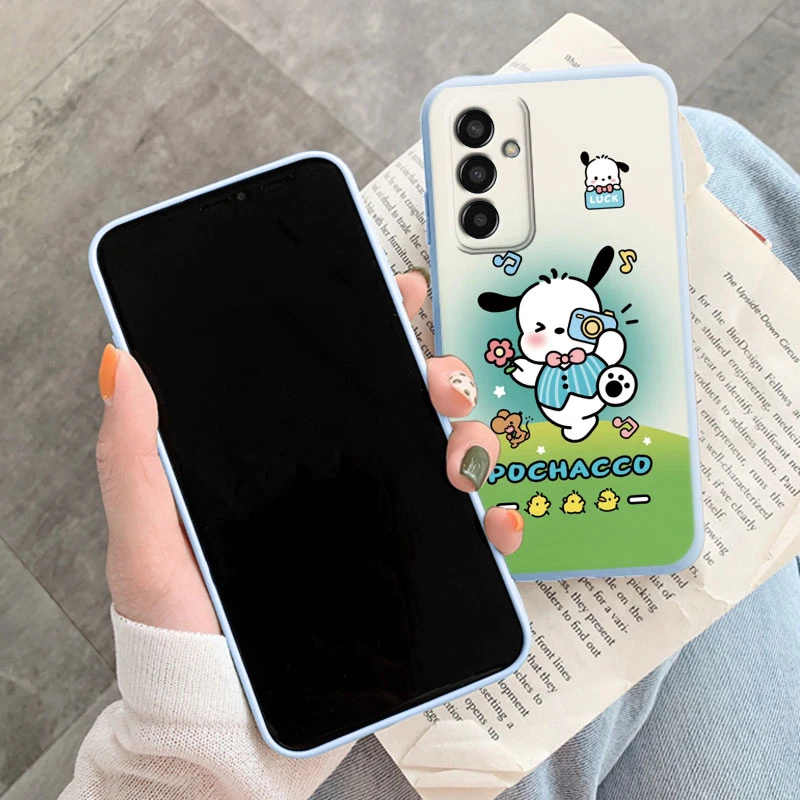 For Samsung Galaxy M13 4G Phone Case Soft Cartoon Lovely Cat Back Cover For Samsung M13 Hello Kitty Soft Caser Sanrio Shell Bag