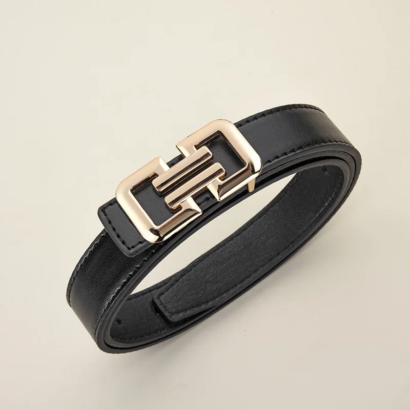 Fashion Women's PU Belt Trendy Women's Smooth Buckle Belt Women's Colorful Belt Simple And Versatile Skirt Wide-leg Pants