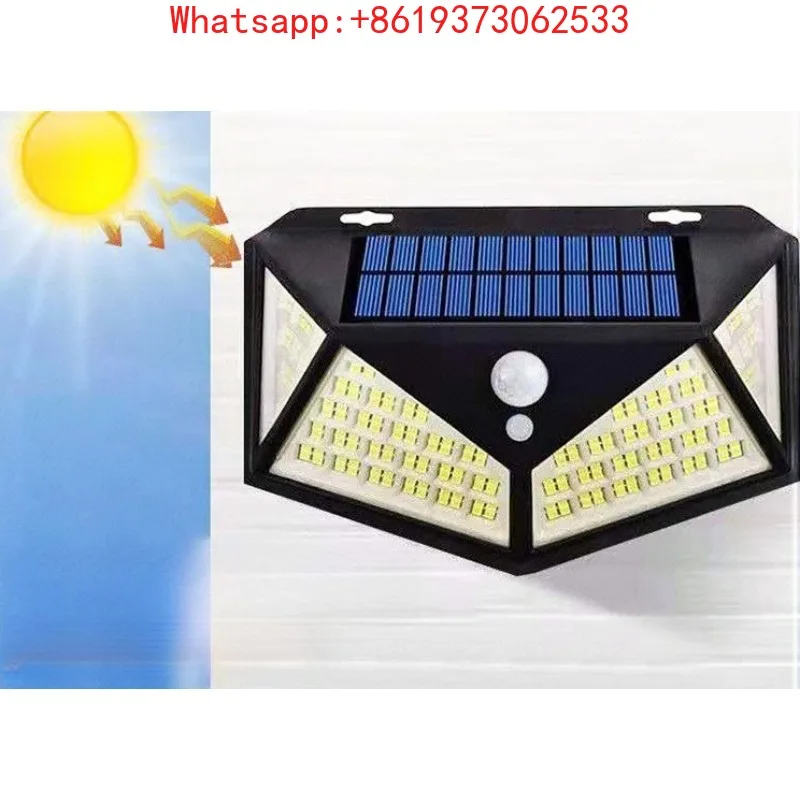 

Солнечные светильники с датчиком движения, для уличных двориков, автоматически включающиеся в темноте, водонепроницаемые, 4-сторонние, 100 светодиодов, 10 шт.