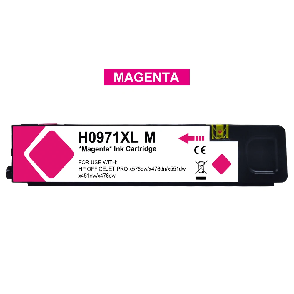 Imagem -02 - Cartucho de Tinta para hp Officejet Pro 970 971xl X451dn X451dw X551 X576dw X476dw X476dn X551dw