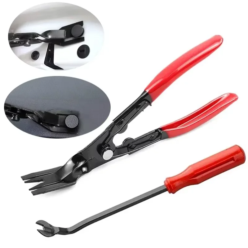 Car Clip Pliers Tool Panel Clip Pliers Set Fastener Remover  Auto Retainer Clip Trim Rivet Removal Tool  Auto Door Car Uph - view 6