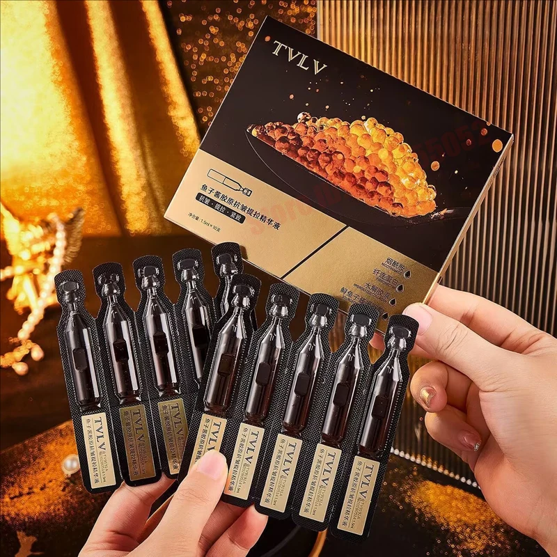 الكورية الكافيار حمض الهيالورونيك جوهر الوجه ترطيب مغذي ثبات مصل الوجه غسول الجمال الوجه منتجات العناية بالبشرة