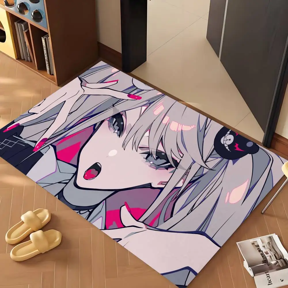 سجادة أرضية من Danganronpa مطبوعة، سجاد كبير للغرفة وغرفة النوم، سجادة باب مضادة للانزلاق، سجاد صغير