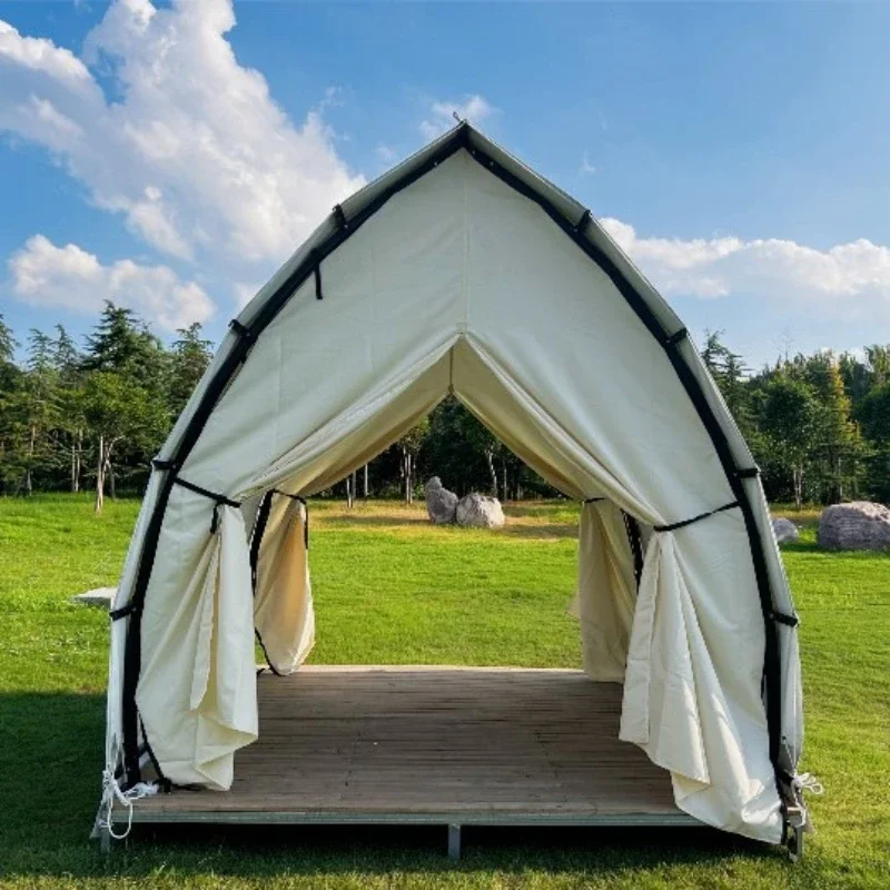 

Single-layer tent indoor thickened sailing catering tent to create a national style outdoor 6-8 people full set of restaurant