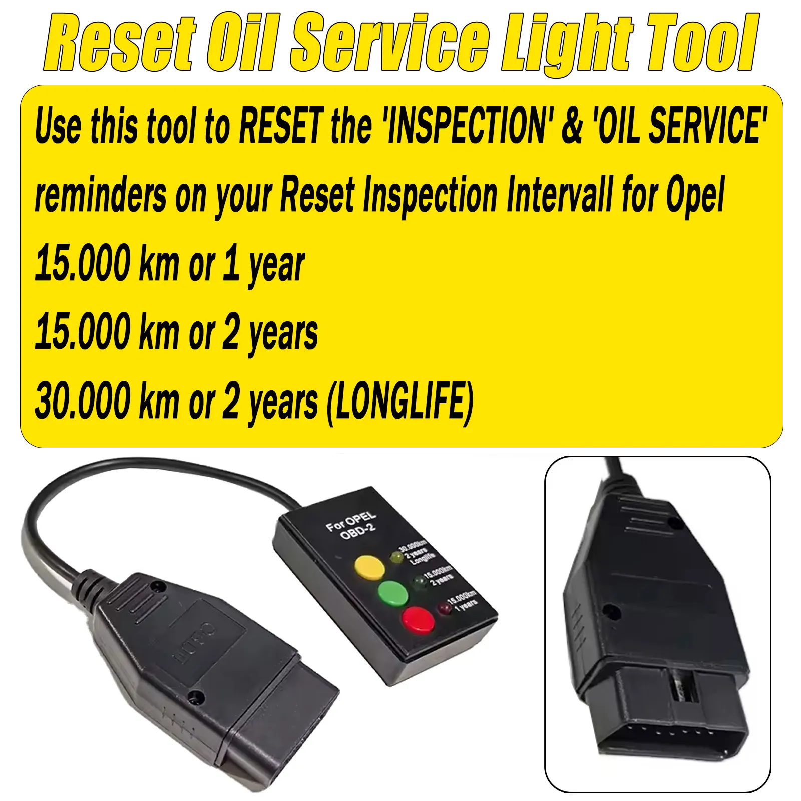 For OPEL Oil Service Reset Tool For OPEL Astra 1998+/Zafira 1998+/Corsa 2000+ Cars OBDII Oil Service Reset OBD2 Diagnostic Tool
