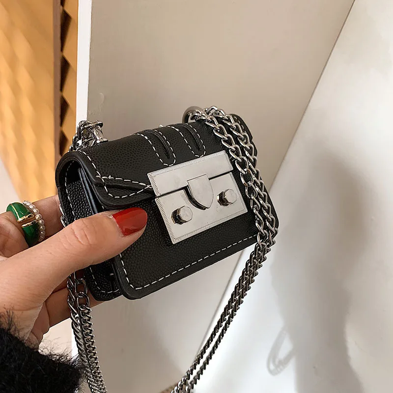 2023 New Fashion Mini Bag Chain Bag Women\'s Shoulder Messenger Bag Lipstick Bag Earphone Zero Wallet Purses and Handbags