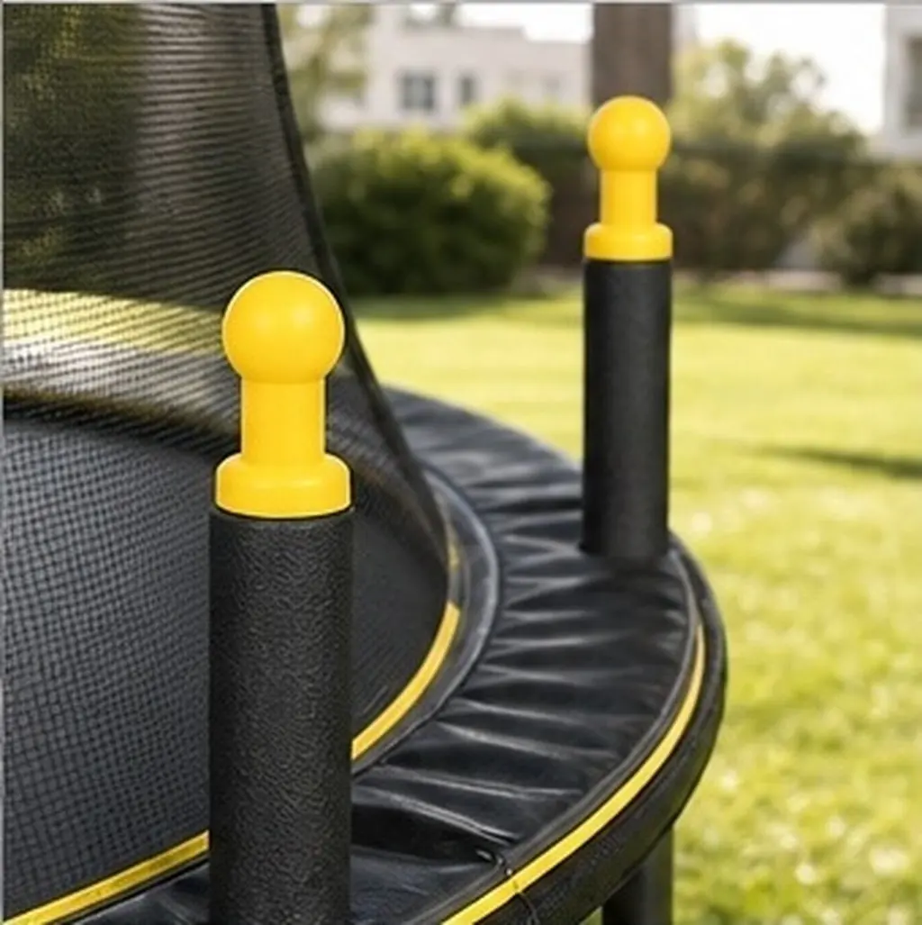 6Pcs Plastic Trampoline Pole End Caps Spherical Design Safety Covers for Mini Trampolines Universal Trampoline Pole Tips