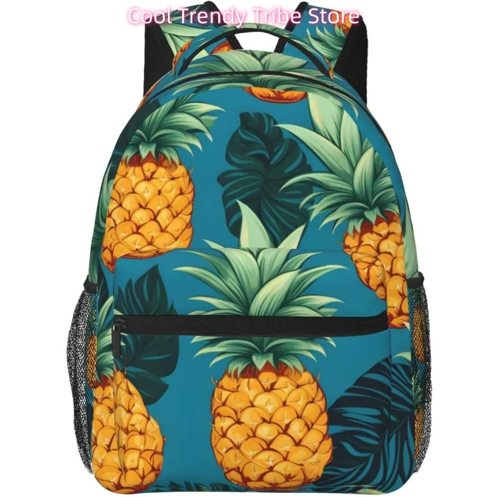 

laptop bag back to school Beautiful Pineapple Fruits Lightweight Laptop Backpack Lightweight Multipurpose Travel Casual Daypack