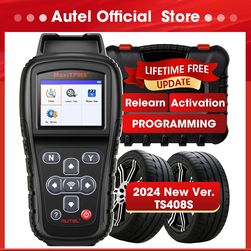 

Autel MaxiTPMS TS408S MX-Sensor TPMS Programmer Relearn Tool 2024 OBD Programmming Scanner Upgraded of Autel TS408 TS401