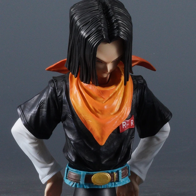 New 29cm Anime Dragon Ball Z Android 17 Figure Android 17 Pvc Action Figures Collection Model Toys For Children Christmas Gifts