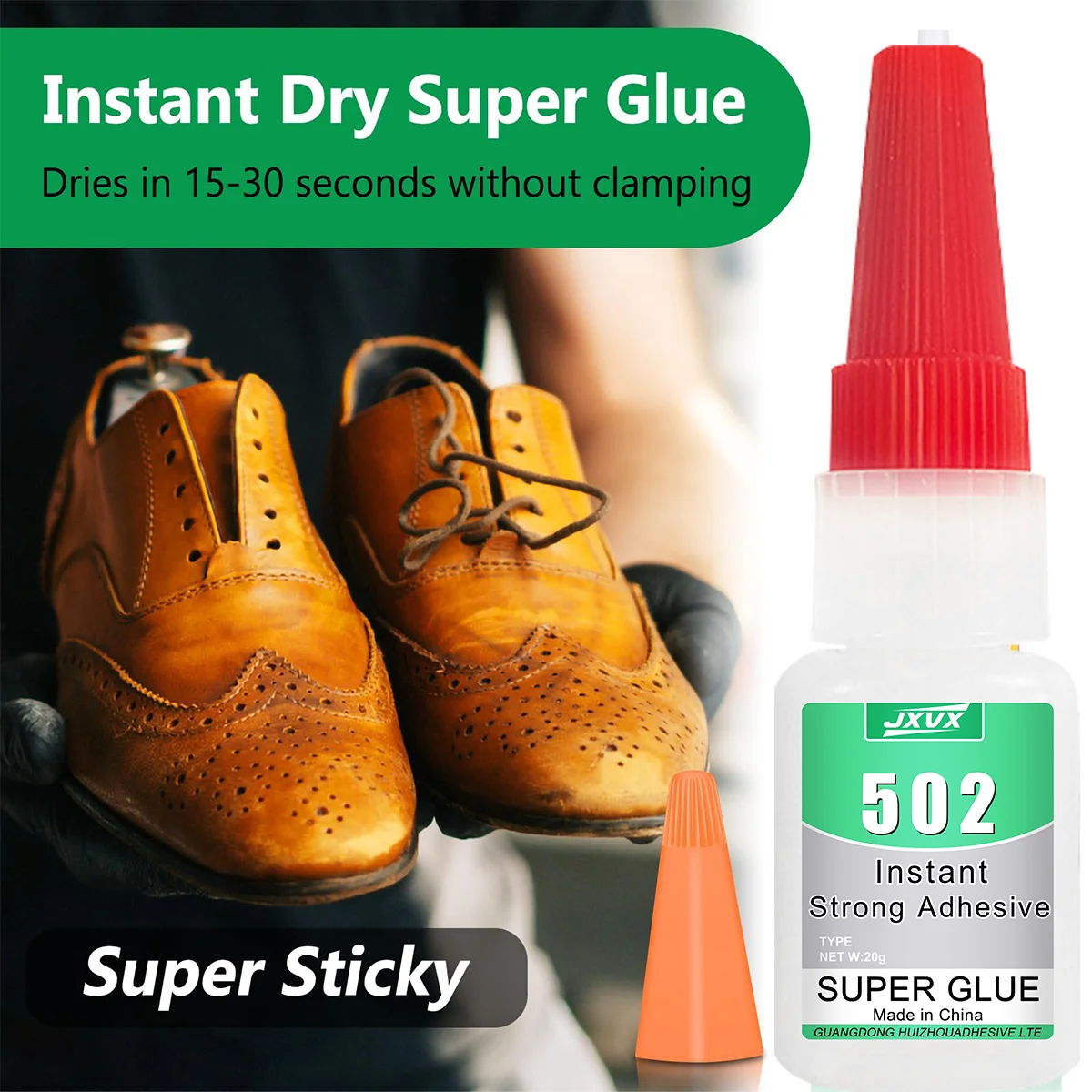 Instant Fast-Drying Glue, Economy Pack of 8 Pieces, High-Strength Oil-Based Adhesive for Quick Fixation. Metal, Plastic, Glass, Footwear, Reusable