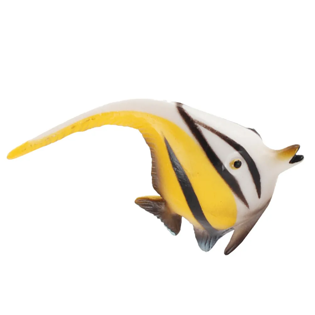 Lifelike Angelfish Plastic Aquarium Decor Marine Animal Simulation Artificial Fish Educational Landscaping Decoration for Home