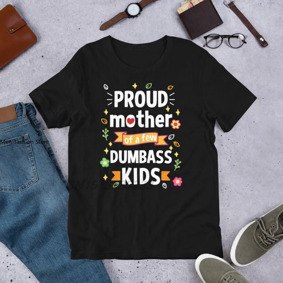 Proud Mother of A Few Dumbass Kids Women Vintage Cotton T-shirts Nannysaurus Rex Female Pure Cotton T-Shirts Retro Comfy TShirts