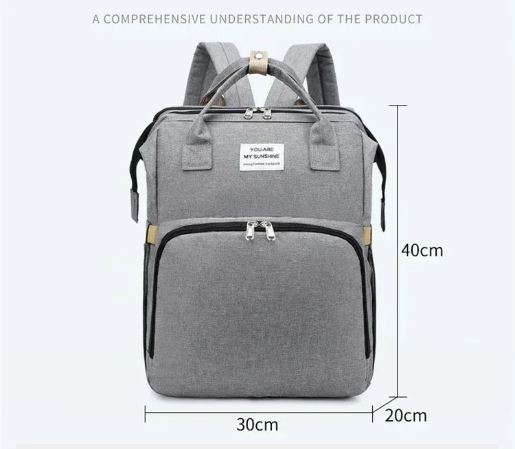 New Bottle Backpac Diaper Backpack Multi-functional Mother and Baby Bag, Mommy Bag Foldable Sleepable Mommy Bag