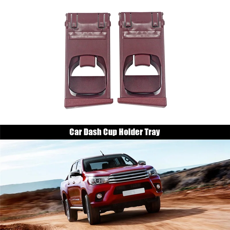 

WOTT-1 Pair Cup Holder Car LH+RH Dash Cup Holder Tray For Toyota Hilux Vigo Fortuner SUV SR MK6 Pickup 2004-2015