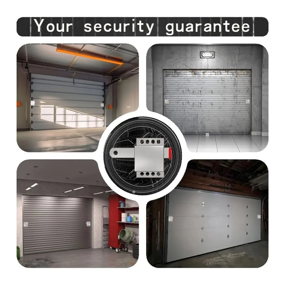 Promotional-2 Pack Garage Door Locks with Self Tapping Screws Inside Deadlock for Most Garage Door Heavy Duty Inside Deadlock