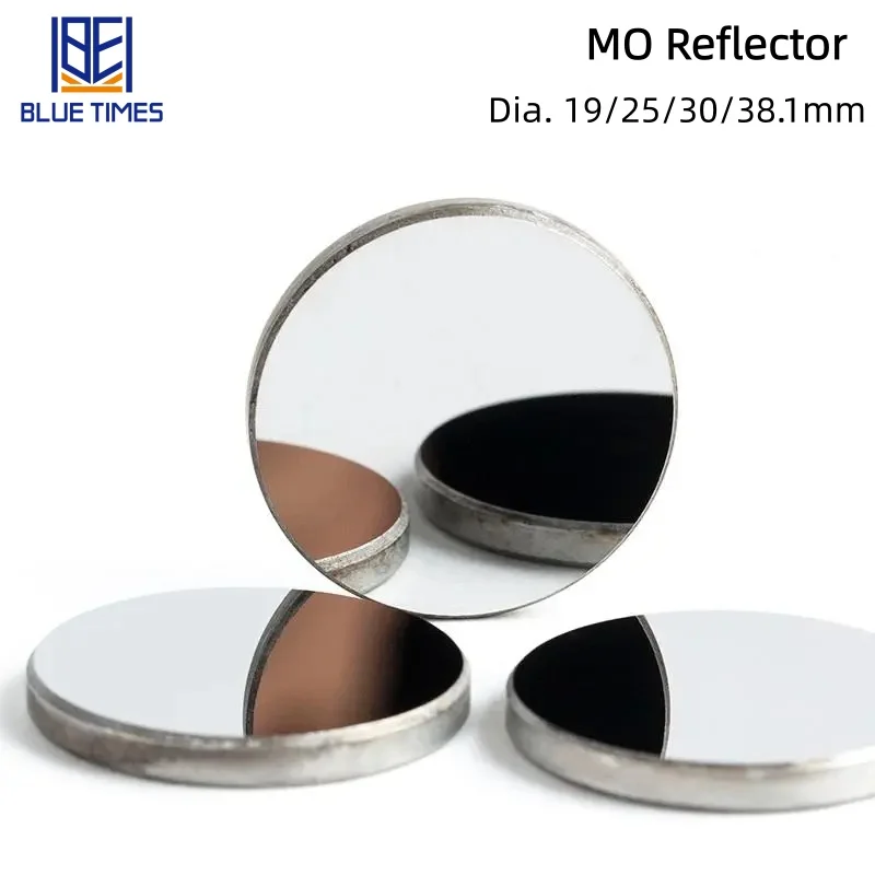 

Bluetimes CO2 MO Reflector Dia.19/25/30/38.1mm Refiectivity 99.6% Black-Coating Reflector Lens for 0-500W CO2 Laser Engraver
