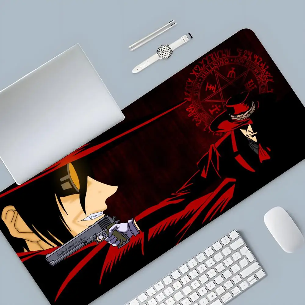Hellsing Alucard Mouse Pad Cartoon Lockedge Large Gaming Pad Computer Gamer Keyboard Mouse Mat Desk Mousepad for PC Desk Pad