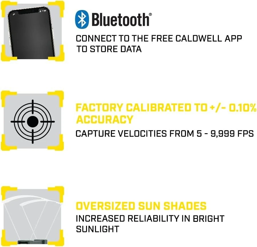 Ballistic Precision Chronograph with Sun Screen Large LCD Display for Shooting Range FPS MPS Readings - view 4