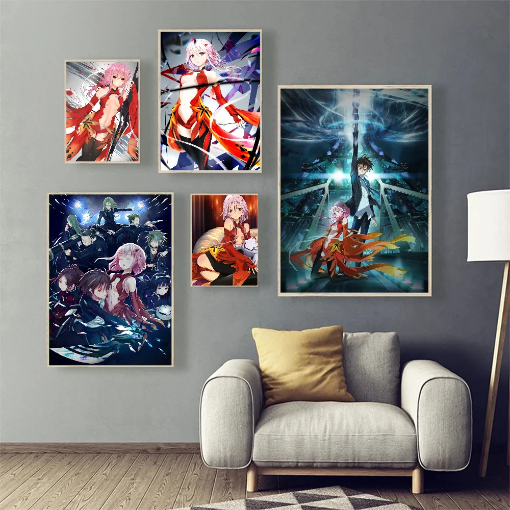 Guilty Crown DIY Sticky Poster Vintage Room Bar Cafe Decor Home Decor