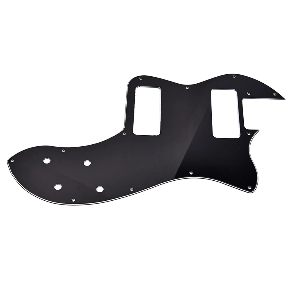 

Electric Guitar Pickguard 3 Ply PVC Scratch Plate Tremolo Cover for Vintage Mexico 72 Reissue Ri Deluxe Style Black