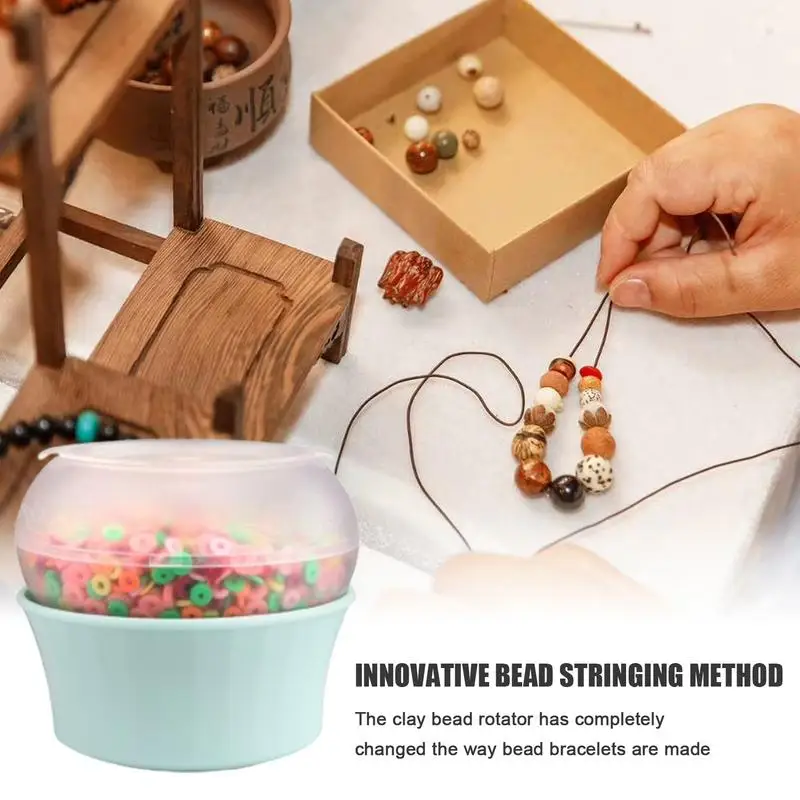 Clay Bead Spinner Portable 5V Electric Bead Spinner Kit Clay Bead Maker Professional USB Automatic Clay Beads Bowl Beading