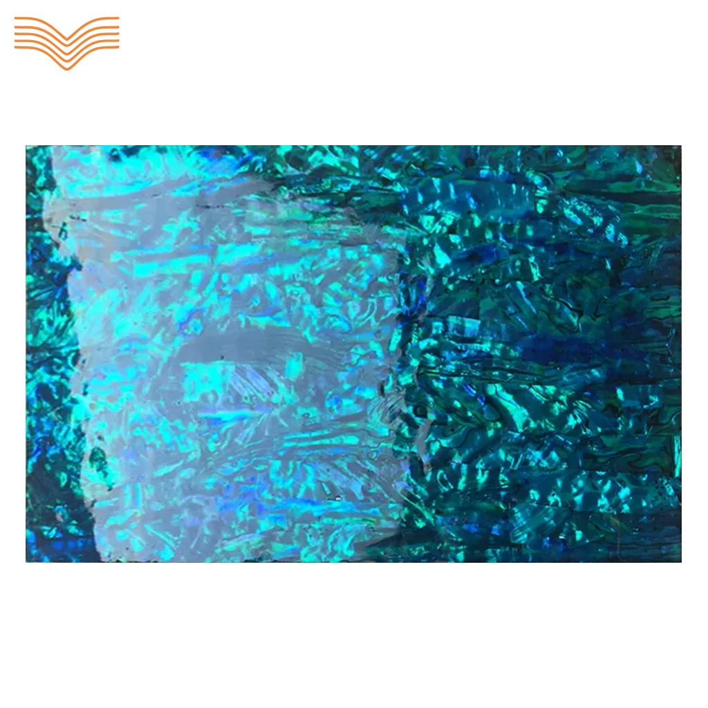 Premium Deep Sea Abalone Shell Veneer Sprayed Blue Yellow Pink Color Thin Sheets for Decor Design Carving Marquetry Inlay