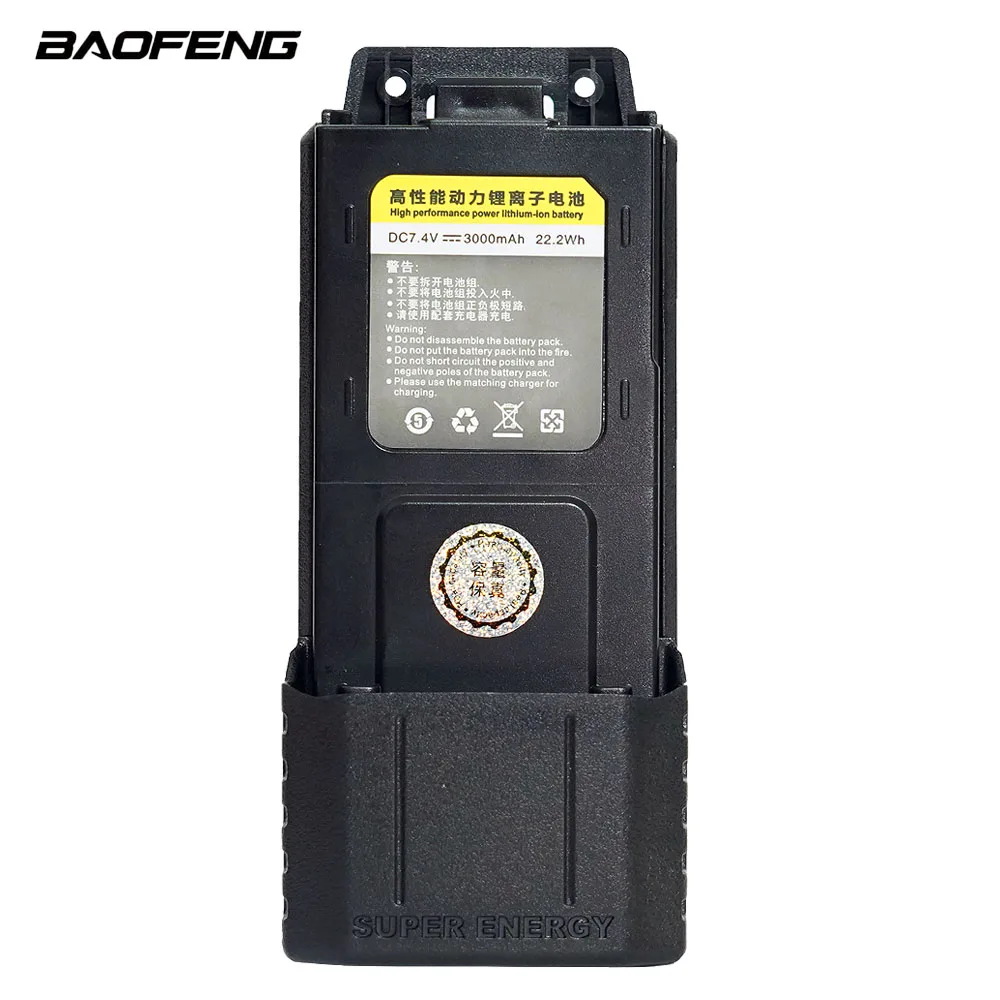 Baterai pembesar UV-5R 2600mAh/3000mAh tipe-c untuk Baofeng UV5R baterai Walkie Talkie UV-5RA UV-5RE BF-F8HP F8 + dll radio CB