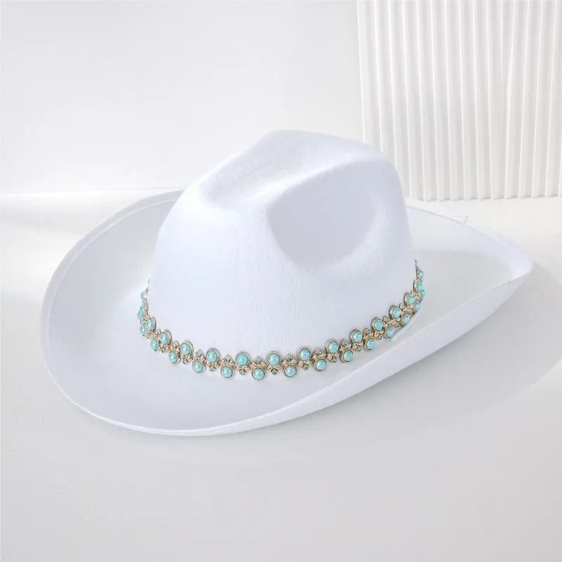 Wide-brimmed hat for women a light luxury parties music festivals and balls