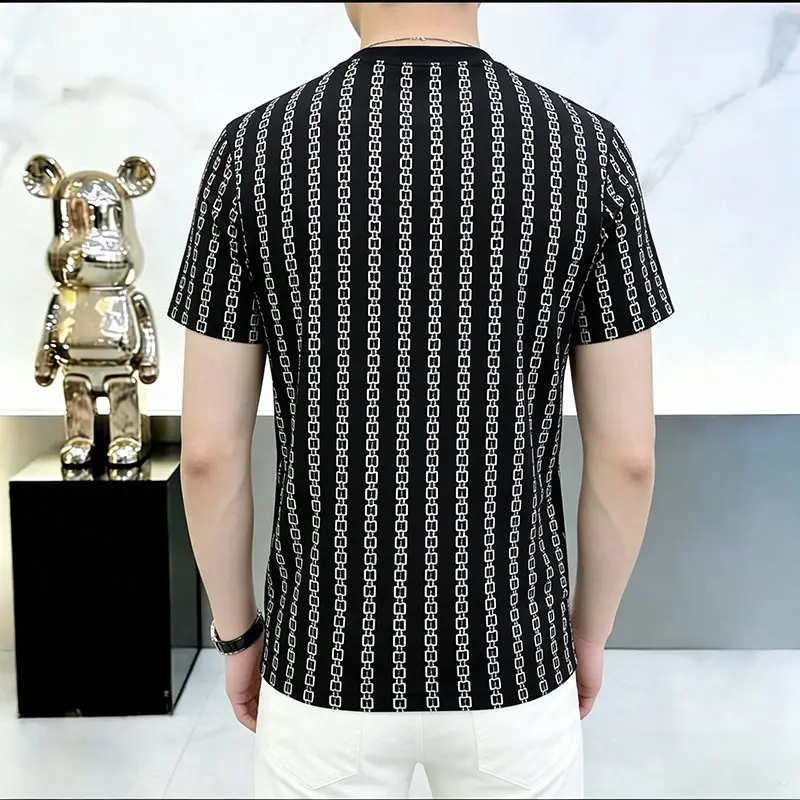 Digital Print Breathable T Shirt For Men Short Sleeve Streetwear Summer Quality Cool Feeling Thin Casual Tee Camisetas De Hombre