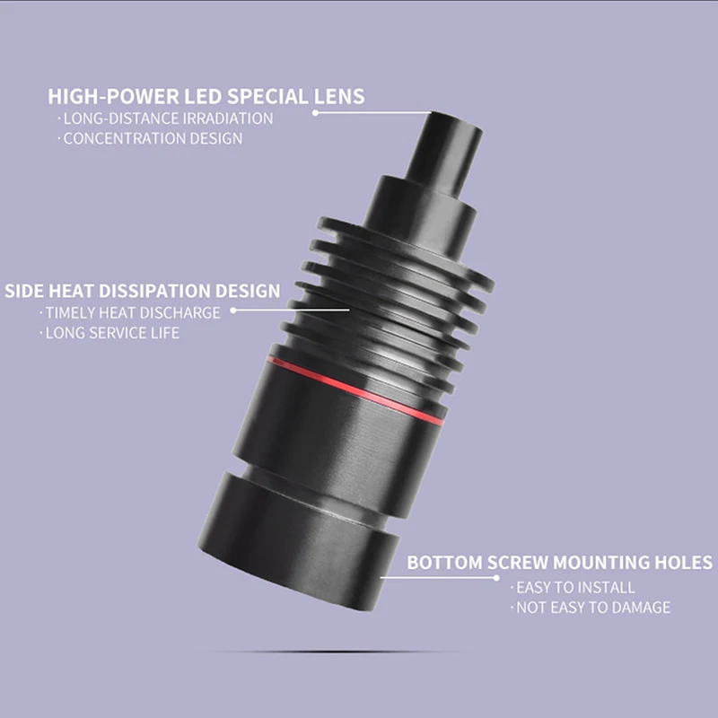 Sorgente luminosa per visione artificiale 5V Sorgente luminosa puntiforme Illuminazione fino a 15000LUX Componenti elettronici