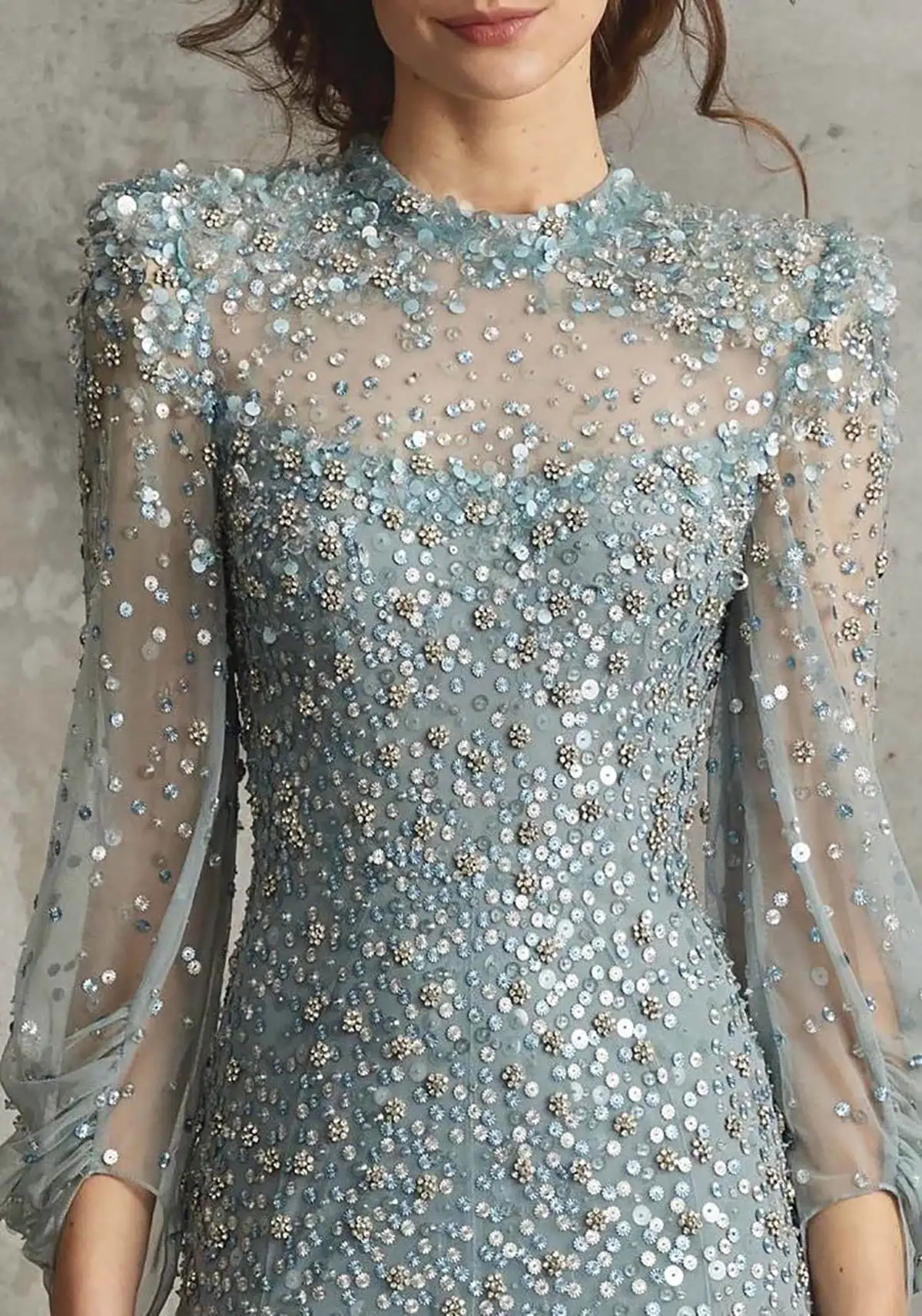 Classic Evening Dresses Mermaid Jewel Sequins Court Gown Party dresses Formal occasion New Arrivals Vestido De Noite Custom Made
