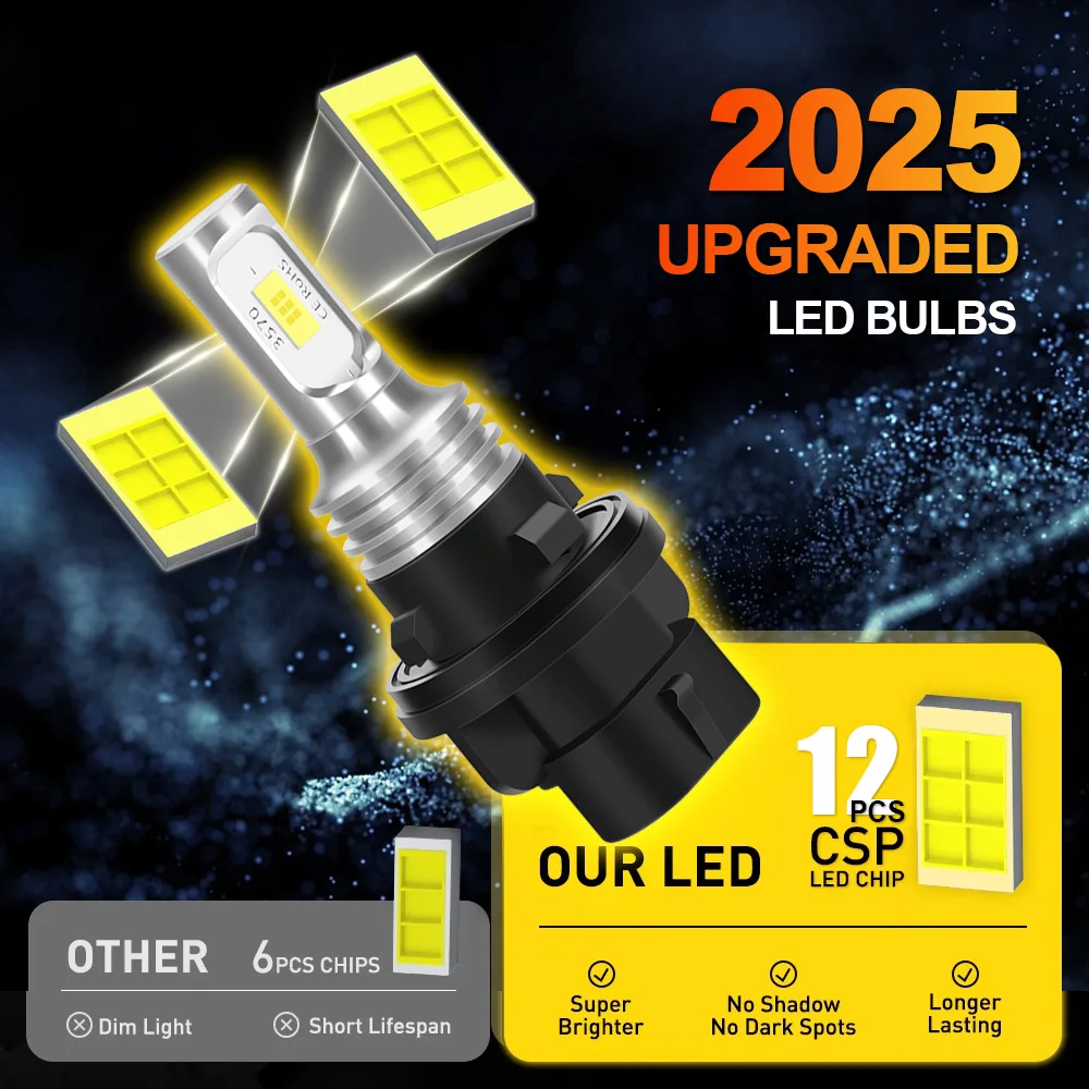 2Pcs LED Headlight Bulb 34901 HP5 601 Lamps 18000LM For 2011 TRX420FA 2A-FOURTRAX RANCHER AT
