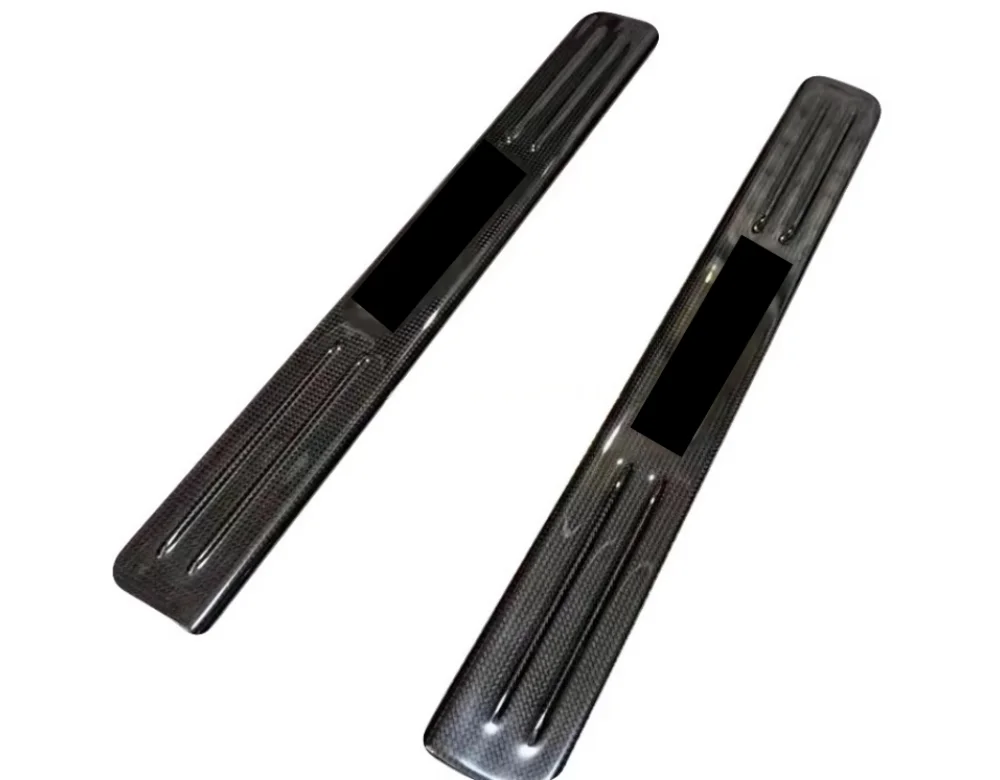 For Ferrari SF90 OEM Style Dry Carbon Fiber Car Door Sill Decorative Parts Door Rail Decorative Strips Pedal Interior Kit