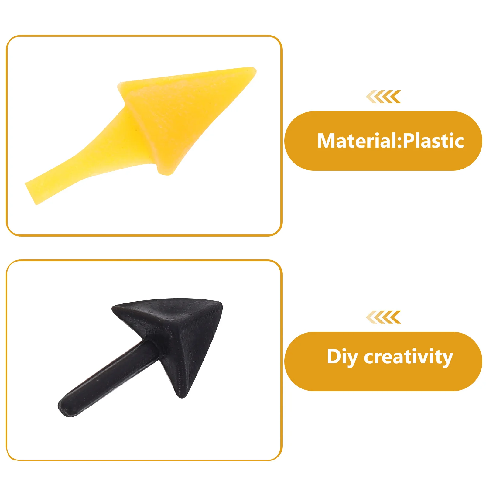 100 Stuks Plastic Dier Mond Inserts Vogelsnavel Accessoires DIY Eend Snavel Crafting Supplies Chick Mond Decoraties voor Creatieve