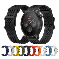 Silicone 22mm Strap for Huami Amazfit GTR 4 3 Pro/2e 2 Band for Amazfit BALANCE/Stratos 3 2 2S Bracelet Sport Watch Accessories