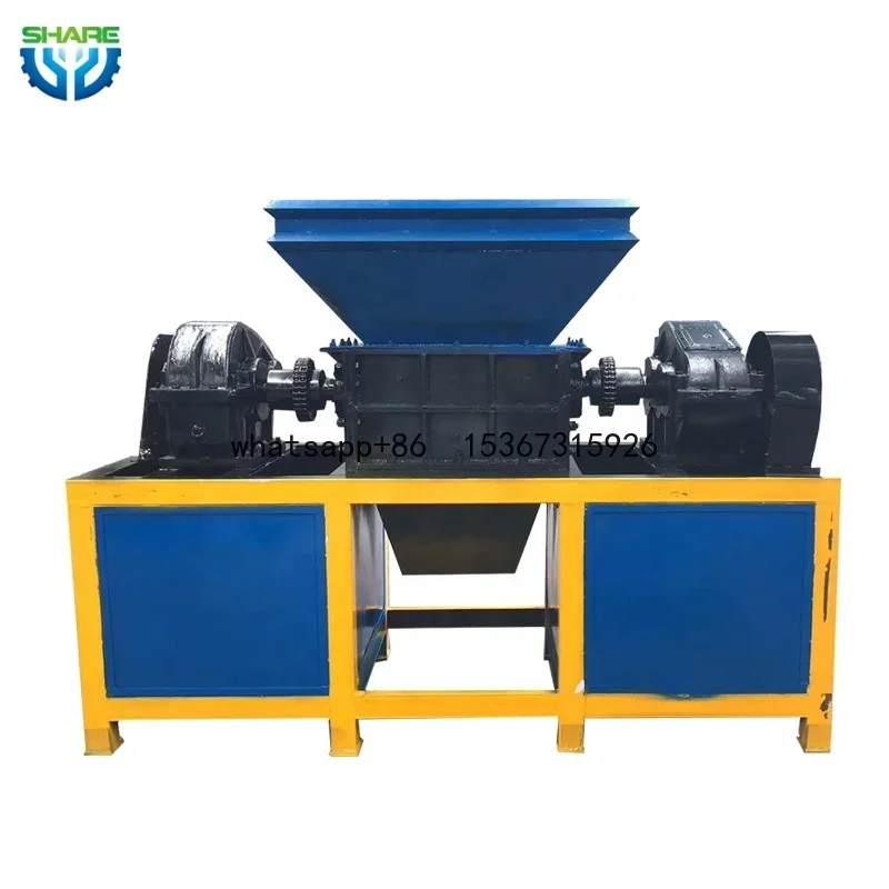 Automation Mini Waste Plastic Metal Crusher Shredder Crushing Machine