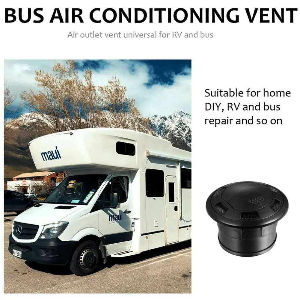 75mm Air Conditioner Outlet Vent For Webasto Eberspacher Heater Car Dashboard Air Conditioner Outlet Grille Cover For Rv Bus