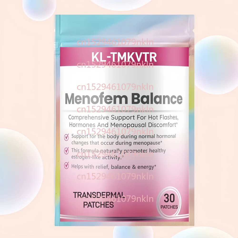 

30 пластырей Menofem Balance для трансдермального применения: поддержка гормонального баланса и при менопаузе у женщин с черной кохосхой и красным клевером