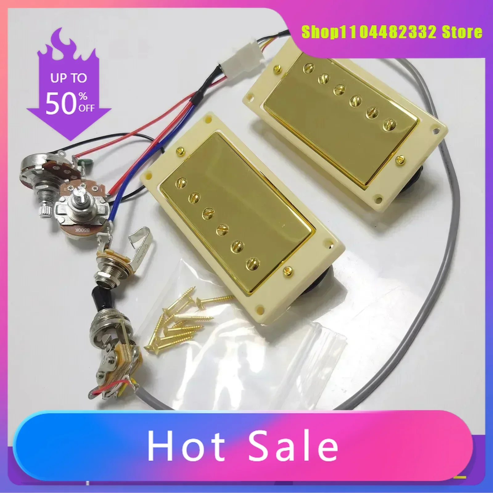 

С жгутом проводов 1V1T, звукосниматель для гитары хамбакера (4-жигателя), замена для электрогитары/SG