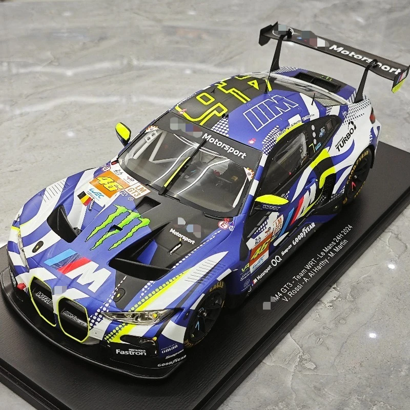 SPARK 1/18 M4 GT3 2024 Le Mans Hars Motorvoertuig Speelgoed spuitgieten Metalen Model Collectie Jongen Kerstcadeaus