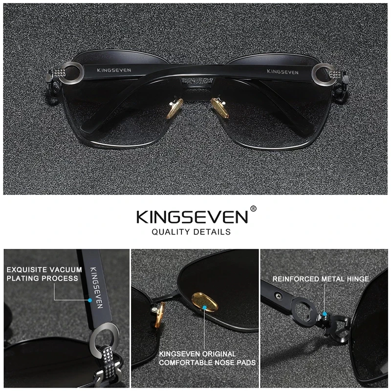 Kingseven Fashion Sonnenbrillen, eine perfekte Mischung aus klassischem Design und minimalistischen Stil, gefertigt mit hochwertigen Materialien, werden einen Trendsetter und bringt endlosen Vertrauen